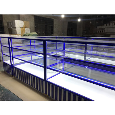 ODM Cell Phone Store Fixtures Showcase With 8mm Thick Tempered Glass