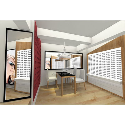 Modern Sunglasses Optical Shop Display Cabinets ODM Melamine Board