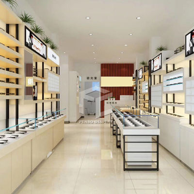 ODM Sunglass Display Case Wall Cabinet With 8mm Thick Solid Wood