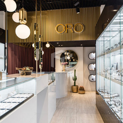 3D Jewellery Shop Counter Display 1200*600 EPE Foam Packaging Design With Logo