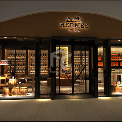 T5 LED Wine Store Display 3mm Thick MDF Acceptable Wood Veneer