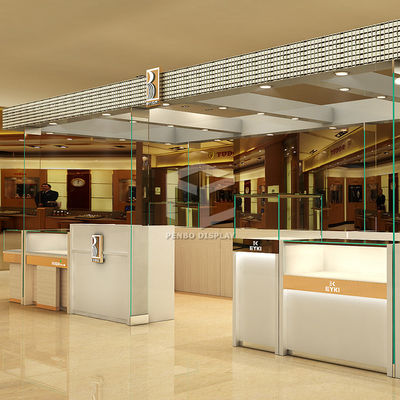 10mm Tempered Glass Watch Display Showcase 950*650mm Wooden Bracelet Display