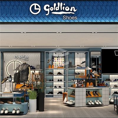 T4 LED Shoes Display Stand For Shop ODM Blue White Color