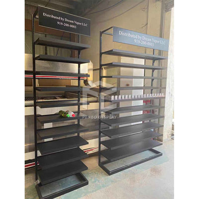 Electroplate Iron Smoke Shop Furniture ODM Spray Painted