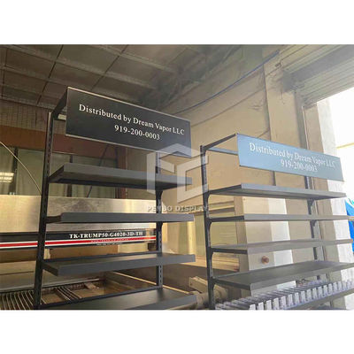 ODM Cigarette Store Display Shelf EPE Foam Powder Coated