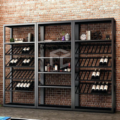OEM Wine Display Cabinet For Shop Equipped With T4 LED Lights