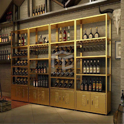 1200*450mm Iron Wine Rack For Store EPE Cotton Packaging