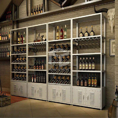 1200*450mm Iron Wine Rack For Store EPE Cotton Packaging