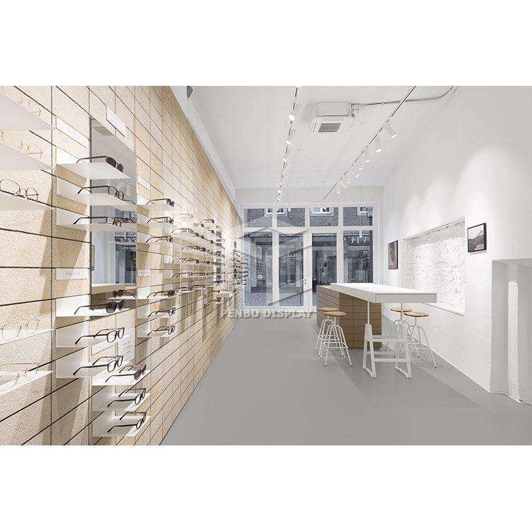 Retail Glass Eyeglasses Display Showcases For Optical Shop