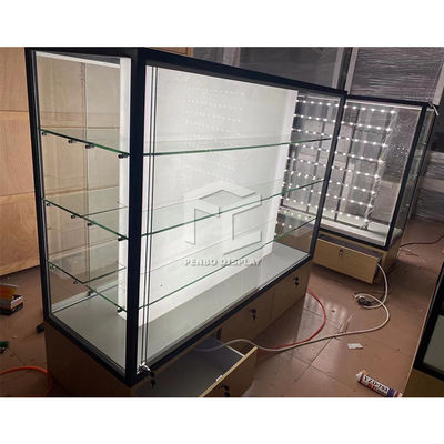 Σύνολο Frameless - εσωτερικό καταστημάτων κοσμήματος γραφείου γυαλιού προθηκών επίδειξης τοίχων άποψης